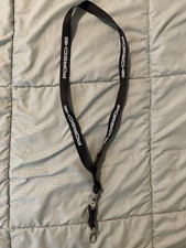 Porsche Lanyard Black with saftey  closure. OEM NEW from Porsche AG, Stutgart picture