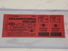 John Force 1987 Montreal NHRA 1st Win Original Ticket Stub Extremely Rare picture