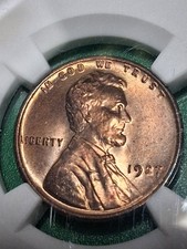 1927-P LINCOLN CENT. MINT STATE. MS64. RED. COLLECTORS CHOICE NGC. picture