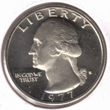 1977-S San Francisco Proof Washington Quarter Coin picture
