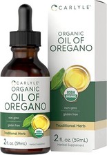 Organic Oil of Oregano | 2 fl oz Liquid | Vegan, USDA Certified | by Carlyle picture