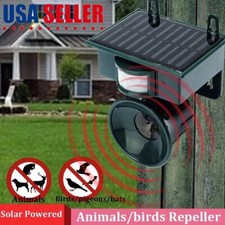 Solar Ultrasonic Bird Repellers Pest Control Scarer Deterrent Fox Motion Sensor picture