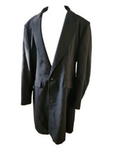 Vintage Reed Hill Equestrian Black Pinstripe Saddleseat Day Coat Size 12 Lined picture