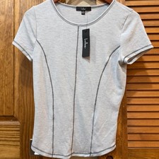 Lulus gray heathered short sleeve picture