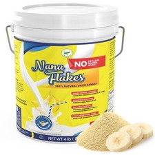 Nutritional Designs Nana Flakes 100% Pure Banana for Diarrhea 4 lb 276 servings picture