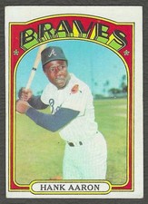 1970 Topps Baseball HOF Hammerin' Hank Aaron 299 RAW Great Color Clarity Ex- picture