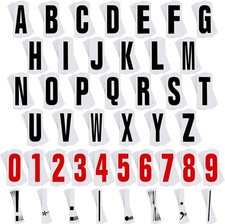 Jecery 400 Pcs Marquee Sign Flexible Letters Numbers Punctuation - 10 inch picture