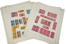 Us Accumulation 1880S-1920S Of 270+ Used Stamps Stored On Pages Strips & Blocks picture