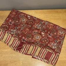 Waverly Navarra Farmhouse Scalloped Valance Rod Pocket Window Curtain 52x19” picture