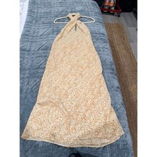 Show me your Mumu Yellow Halterneck Maxi Dress - Size XS - BNWT picture