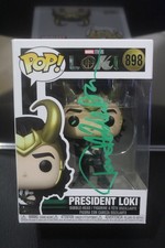 Signed Funko Pop #898 - Loki - President Loki, Tom Hiddleston - Marvel  + COA picture