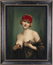 Hand Painted Oil Painting art Female Noblewoman Nude On Canvas Wall Art Decor picture