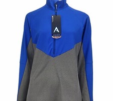 NWT Antigua Apparel Women's Convoy Performance Half-Zip Pullover Jacket Blue picture