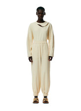 Tibi Chalky Trousers Drape Plashet Jogger Cuffed Sweatpants Beige Butter M 10 picture