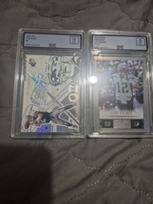 Tom Brady Lot Of (2) SPX 2002 & 2014 Score Hot Rookies GRADED MPE MINT 9s picture