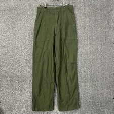 Sateen Og 107 Type 1 Green Military Pants Glenn Berry Mfrs 28X29 Tagged 30X31 picture