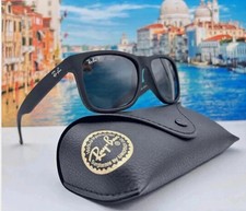 Ray-Ban Justin RB4165 622/2V Polarized Sunglasses Matte Black Grey Lens 54mm picture
