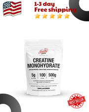 HEARTHY FOODS Creatine Monohydrate Micronized Powder 500G - 100 Servings, 5000mg picture