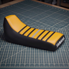 Yamaha Blaster 200 Seat Cover For 1988 To 2006 Yellow Black Vinyl Seat Cover picture