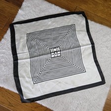 Toteme Satin Scarf Black White  picture