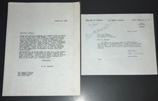Hal Prince Signed Letter 1963 H.N. Swanson Broadway Producer Funny Thing COA picture
