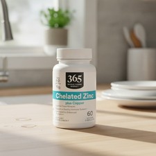 Whole Foods Market Chelated Zinc, 60 Capsules – Pure, Preservative-Free Formula picture