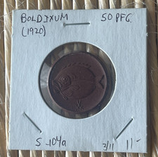 Undated Germany Boldixum 50 Pfennig Porcelain Notgeld L2 picture