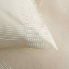 Frette Hotel Porto euro pillow shams set of two 100% cotton sandstone picture