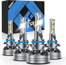 Fahren 9005+9006 LED Headlight Kit Bulb 660000LM White 4x Hig/Low/Fog Light Beam picture