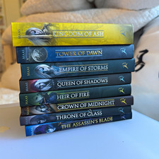 Mini Throne Of Glass Character collectible books by Sarah J Maas - full set picture