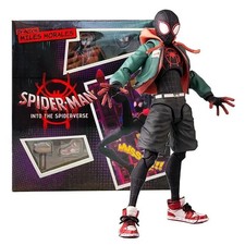 Spider-Man Action Figure Miles Morales Into The Spider Verse Toy Gift With Box picture