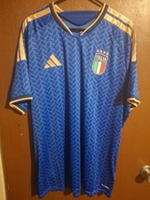 Mens Adidas Tean Italy 🇮🇹⚽️ 2026 Home Team Jersey Sz 2XL Slim Fit  NWOT picture