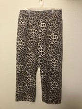 BDG Urban Outfitters Black Motif Leopard Jeans Size 36 Baggy Skate Fit picture