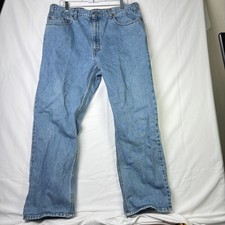 VTG 1990 Levis 514 Straight Leg Jeans Mens 38x30* Made in USA Zip Fly Faded 554 picture