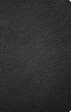 CSB Thinline Reference Bible, Black Genuine Leather, Red Letter, Presentatio... picture