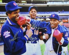 Mike Tyson/Darryl Strawberry/Dwight Gooden Multi-signed 16x20 Photo JSA 191973 picture