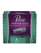 Poise Impressa 8 Count Bladder Supports For Women  Size 3 picture