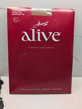 Hanes Alive Support Control Top Pantyhose Reinforced Toe E Little Color picture