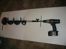 ice kicker 1 auger  adapter  for ice fishing hand powered augers picture