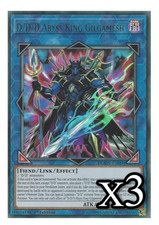 3x D/D/D Abyss King Gilgamesh - DUOV-EN004 Ultra Rare 1st ed NM Yugioh Card picture