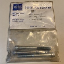 NOS Beck / Arnley Bolt Kit, BSA A65 Timing Side 1969 On Lightning    PP1377 picture