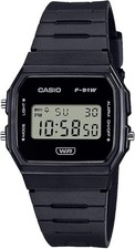 Casio F91W Series | Digital Watch | Water Resistant | LED Light | 1/100 SEC Stop picture
