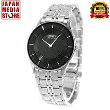 Citizen Collection AR3010-65E Eco-Drive Black Dial Slim Stainless Men Watch NEW picture