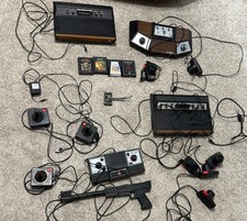 1970s Atari Retro Video Game Consoles, Games, and Accessory Lot picture