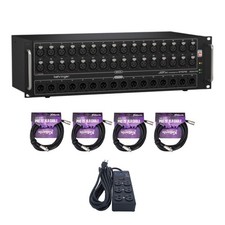 Behringer S32 Digital Stage Box Bundle w/ XLR Cables and Surge Protector picture