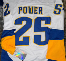 Buffalo Sabres WHITE #25 Owen Power RETRO Jersey NEW Size 54(XL) picture