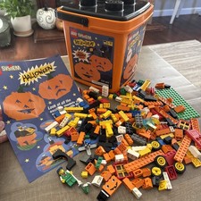 LEGO Freestyle #3047 Halloween Bucket & Pieces VTG 1998 Trick or Treat Pumpkin picture