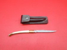 Custom Made Damascus Blade Forge De Laguiole Knife Bone Handles With Sheath S510 picture