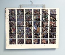 1991 Robert Williams Crimes Against the Eye 36 Card Uncut Sheet Kitchen Sink picture