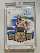 2023 Panini Immaculate  WWE Roman Reigns Championship Glory Auto Gold 1/10 picture